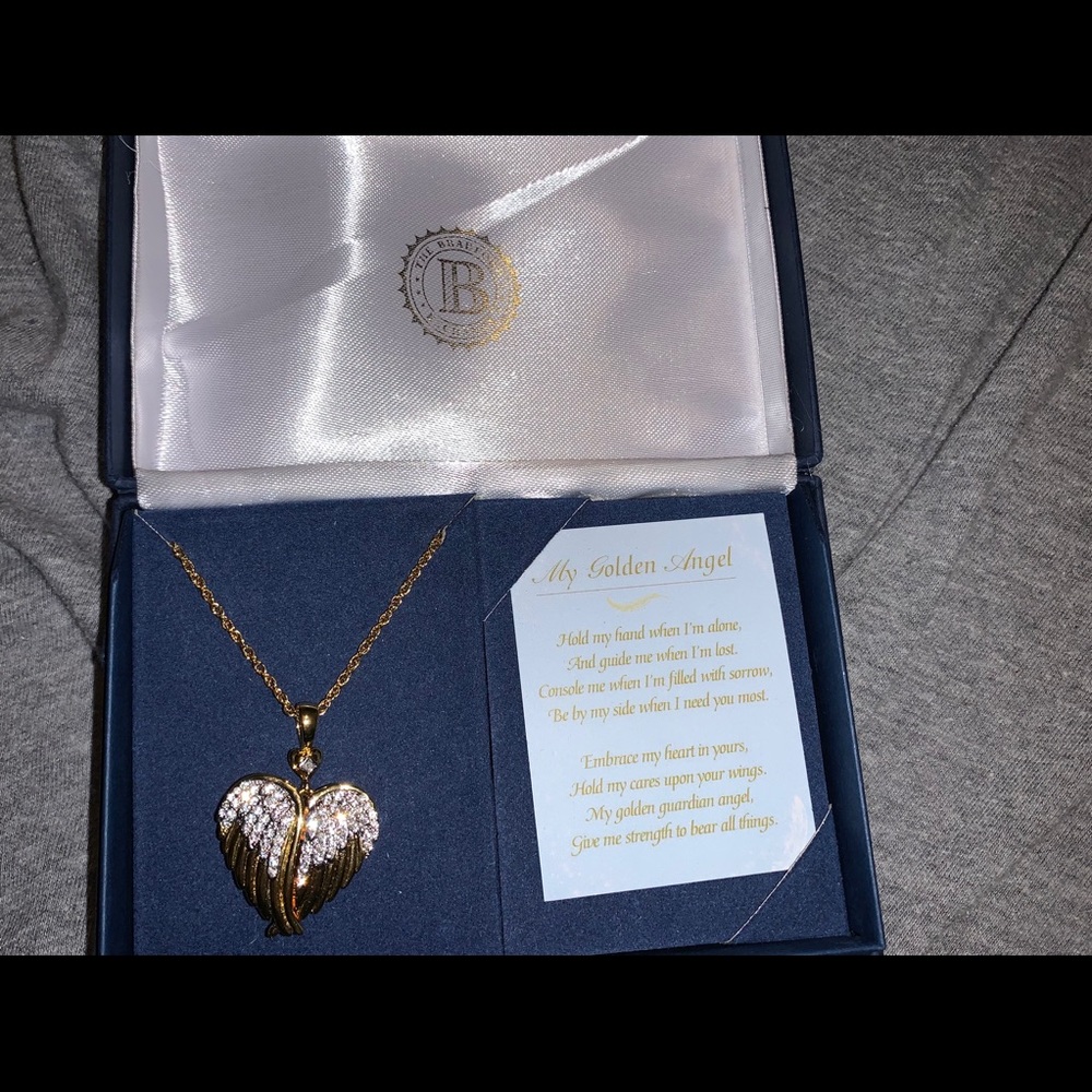 Guardian Angel Diamond Locket Necklace